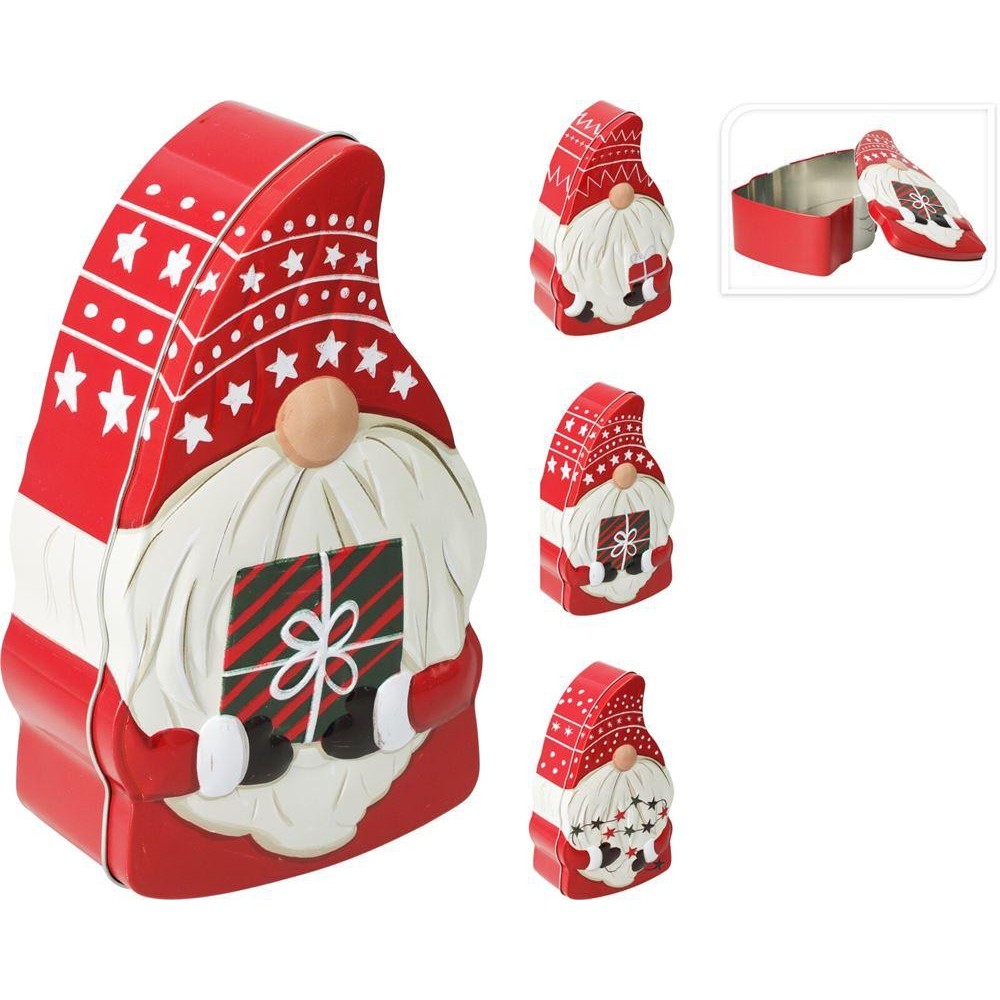 BARATTOLO LATTA GNOMO 20X10CM 3 ASSORTITI